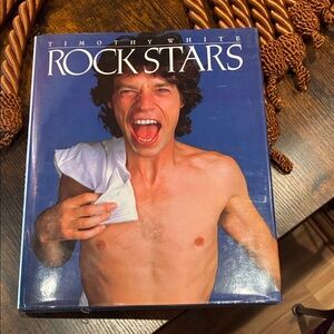 Rock stars- pictorial rock hardcover, mint cond,Timothy White/Rolling Stone